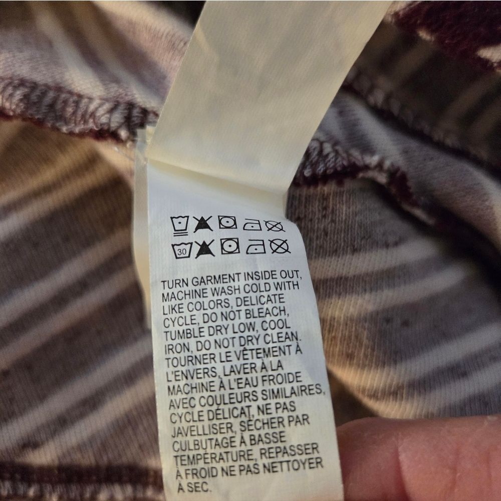 ✨LUCKY BRAND✨ Striped Moto Terry Asymmetrical Zip Jacket - [XS] - Picture 12 of 12